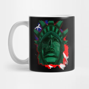 Statue of Liberty skull Mug